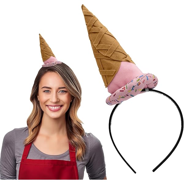 ICE CREAM HEAD Cover Novelty Headwear Child Funny Food Hats Party $31
