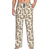 PrelerDIY Men'S Comfy Pajama Pants Stretch Sleepwear Lounge Pants With Pockets & Drawstring