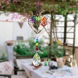 Peili Healing Crystal Tree of Life Sun Catcher with Wings 7 Chakras Heart view 5