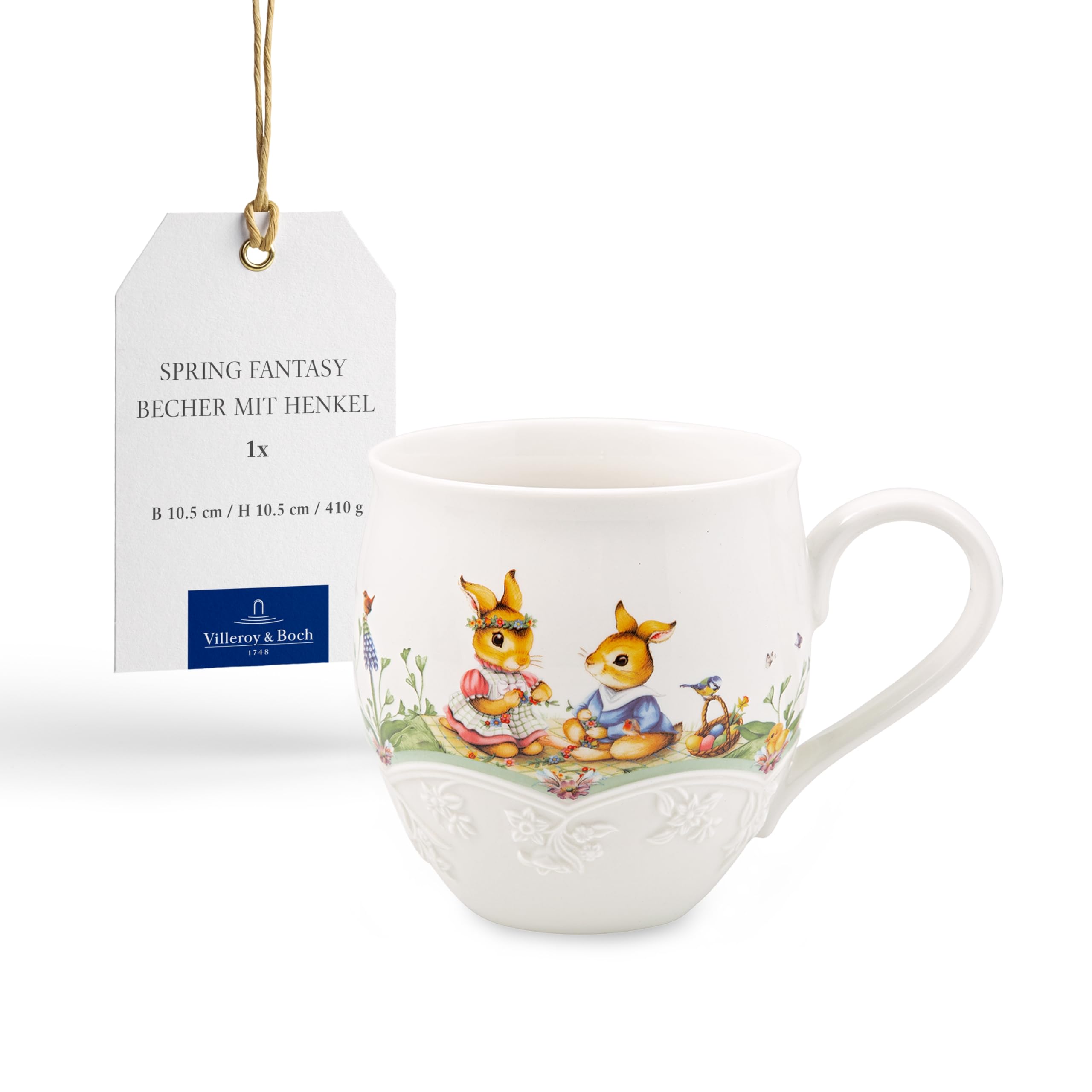 Villeroy & Boch Spring Fantasy Mug with Handle Flower Meadow, Cup Easter, Easter Bunny, Easter Cup, Coffee Cup, Coffee Mug, Easter Tableware, Premium Porcelain
