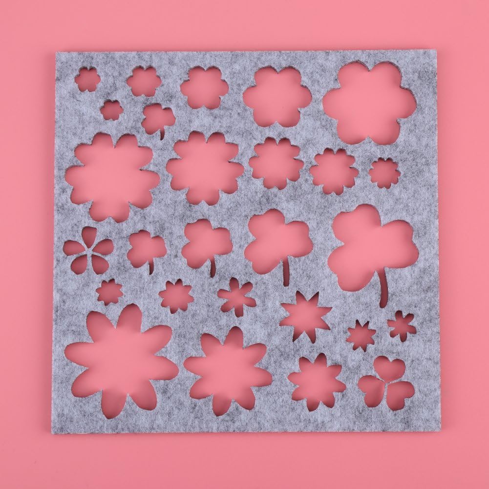 7pcs/set DIY Needle Felting Applique Mold Felt Template Beginner Craft