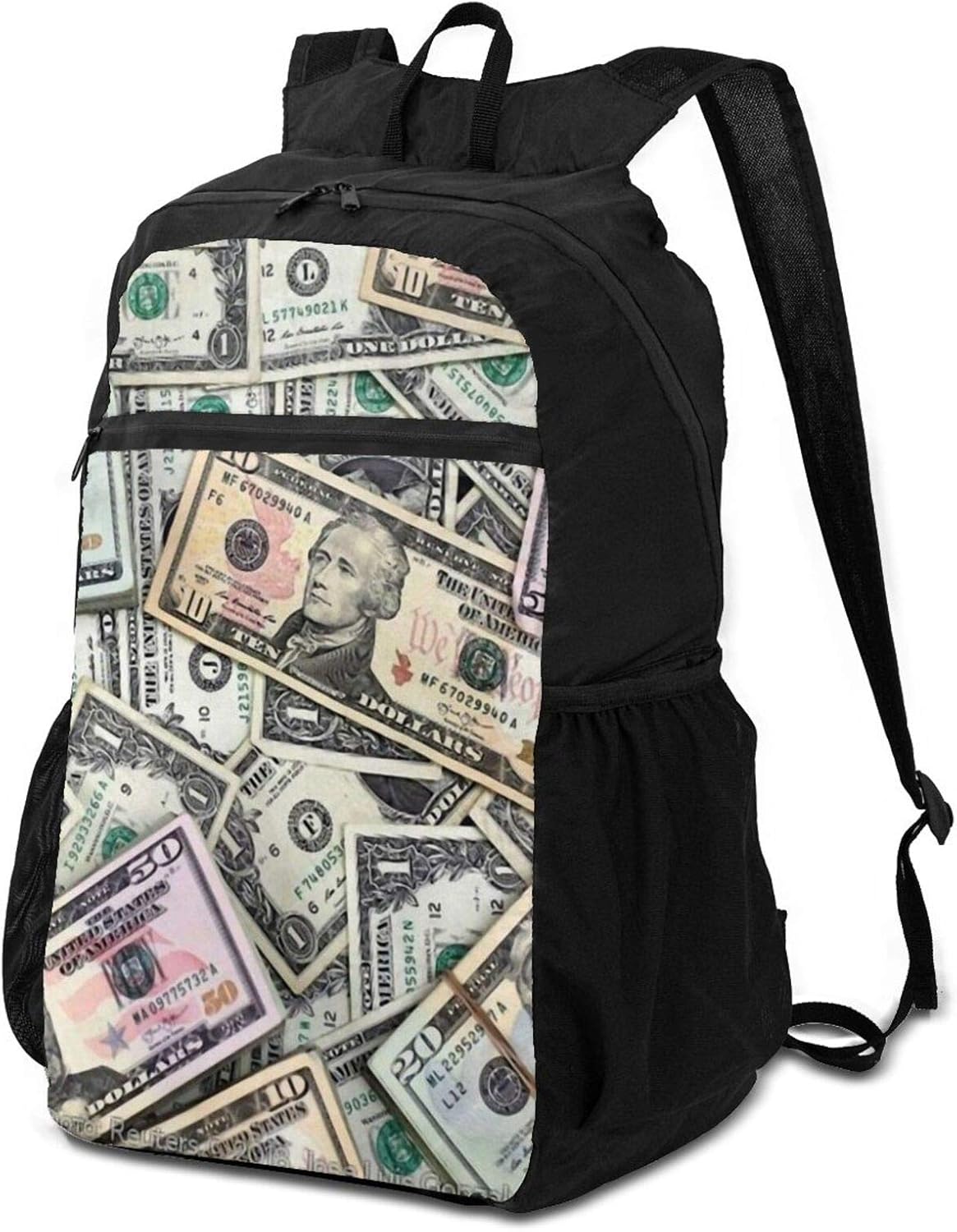 Dollars Money Backpack Casual Daypack Travel Backpacks Laptop Bags