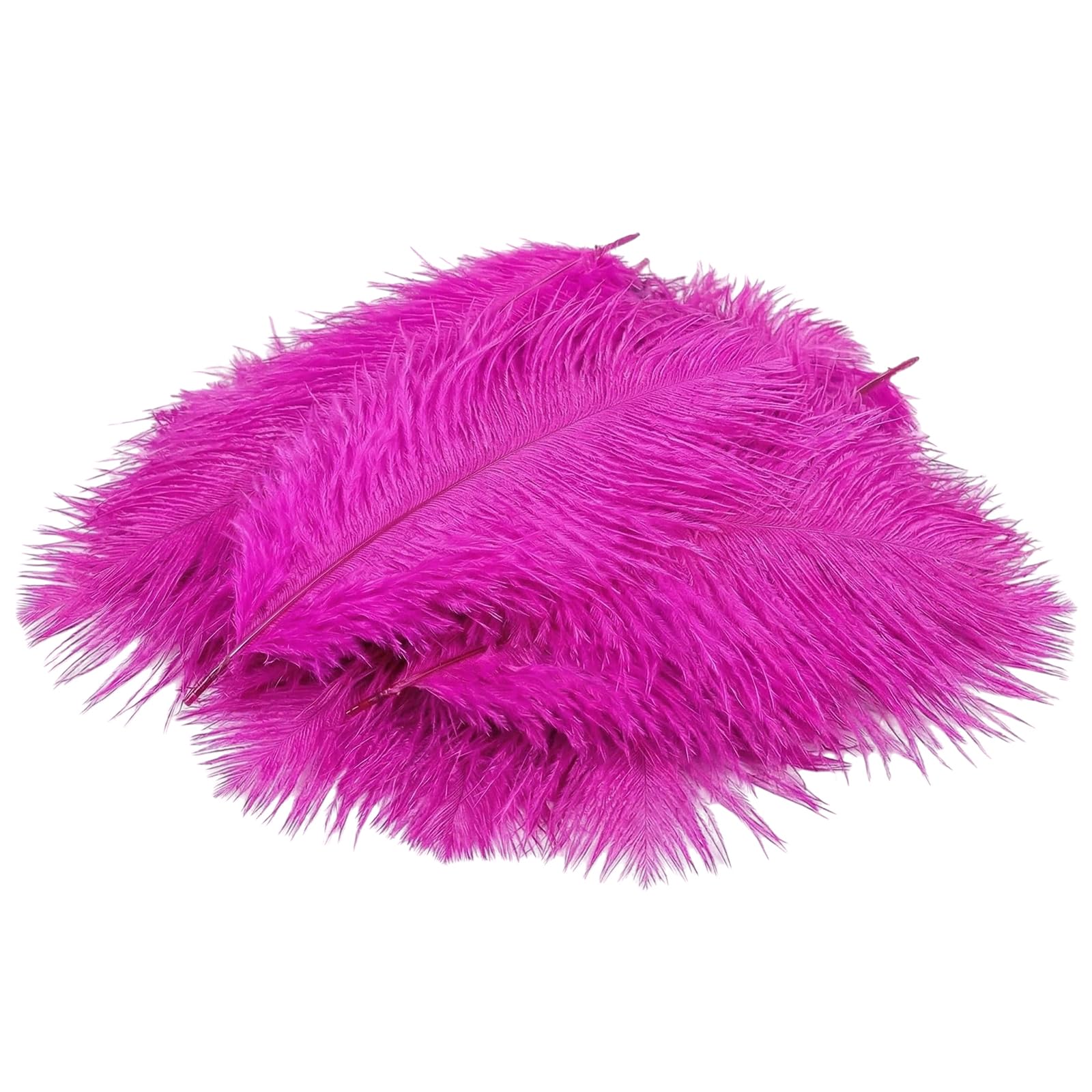 50 PCS Natural Ostrich Feathers 6-8inches Home Wedding Centerpieces Party Decoration DIY Crafts Rose Pink