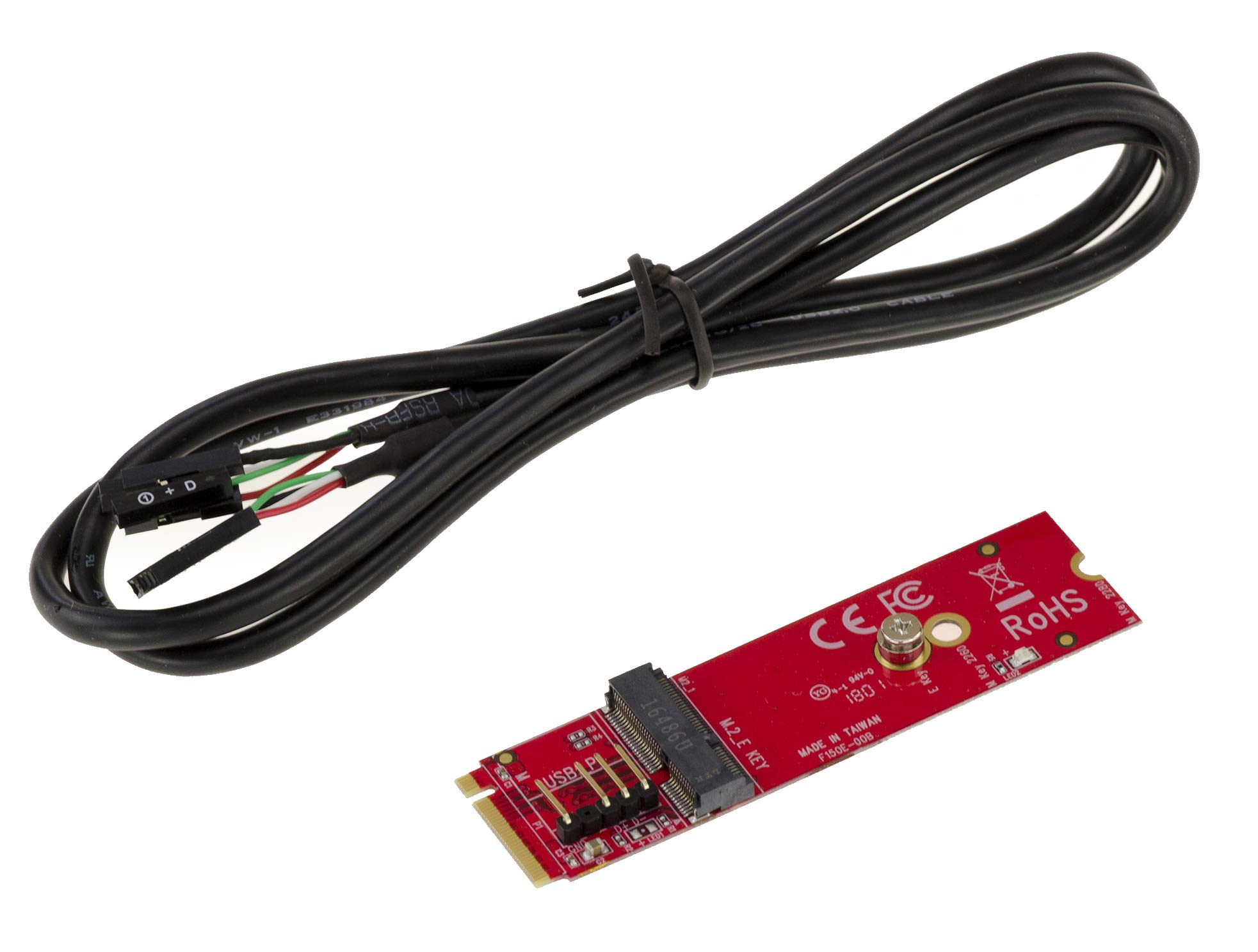 KALEA-INFORMATIQUE M2 E Key or E+A Key card to M.2 M Key port adapter for WiFi, Bluetooth, Dual Band ...