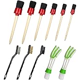 AUTO PRO DIY 11 Piece Car Detailing Kit Set - Car Wheels, Exterior, Interior Cleaning Detail Supplies - Boars Hair, Stainless