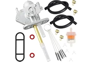 SOAJEE Gas Tank Fuel Petcock Valve Compatible with Kawasaki Ninja 250R 500 500R 900R EX250 EX500 ZX900A Zephyr 550 ZR550 ZR750 Vulcan 750 800 EN500 VN750 VN800KL650 KLR650 KFX80 KFX50 ZR400 ZRX1200