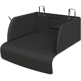PETICON SUV Cargo Liner for Dogs, Pet Trunk Cover with Cushioned Sides | Full Coverage Non-Slip Cargo Cover with Bumper Flap Protector, Waterproof 600D Oxford, 28D High-resilience Foam, Safer Rides