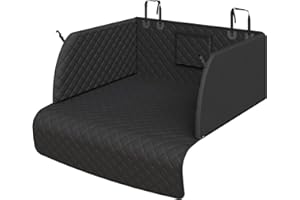 PETICON SUV Cargo Liner for Dogs, Waterproof Trunk Cover with Cushioned Sides to Protect Pet, Full Coverage Non-Slip Seat Cov
