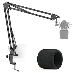 MXL 770 990 Microphone Stand with Pop Filter - Mic
