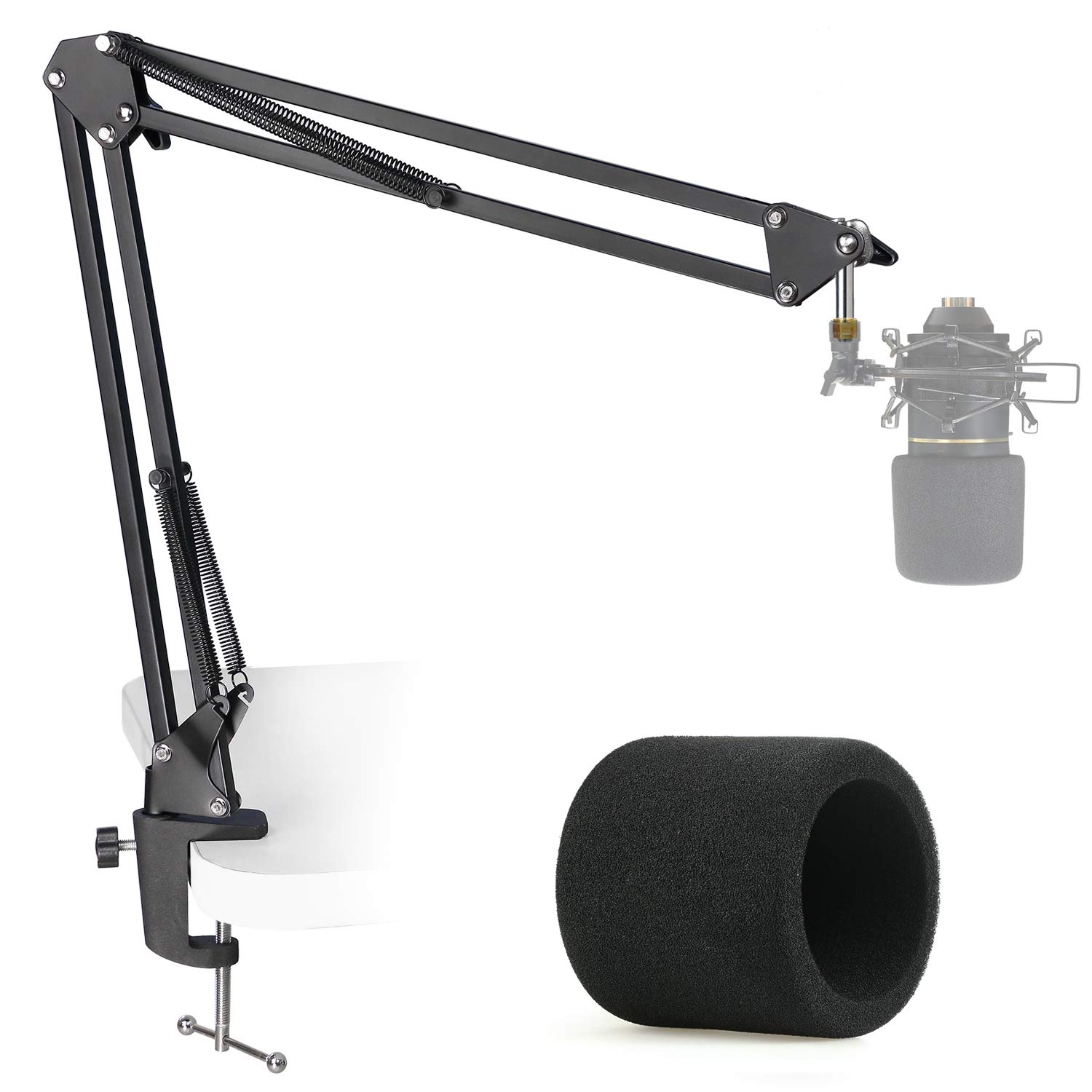 MXL 770 990 Microphone Stand with Pop Filter - Mic