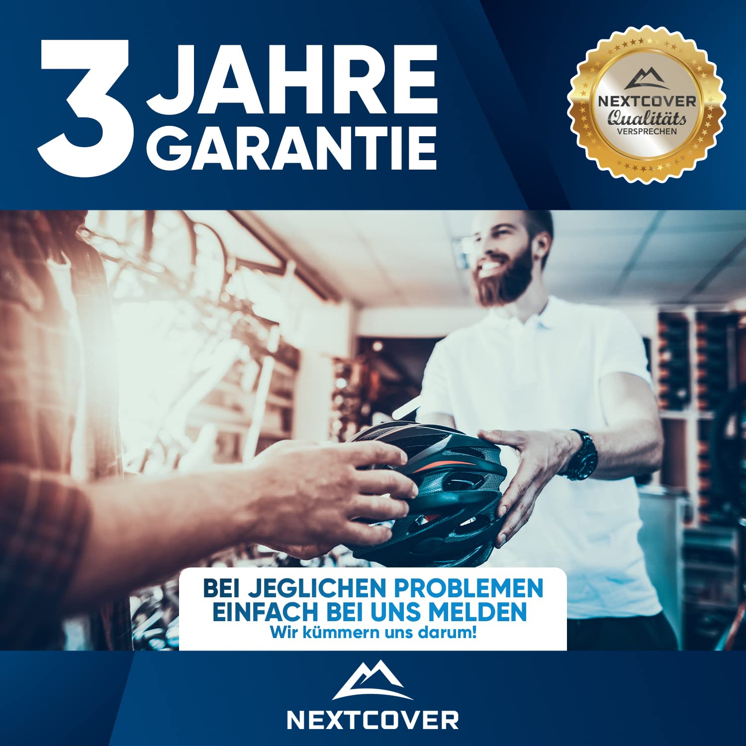 NEXTCOVER® Fahrradschloss mit Zahlencode LockPro - Das Original - [SAFESECURE] hohe Sicherheit I 5- stelliger Zahlencode, Zahlenschloss Fahrrad Stahl I Bike Lock für E-Bike I Kettenschloss 8