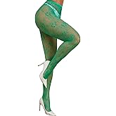 SwiiDuu Sexy Tights for Women High Waist Fishnet Stockings Lace Leggings Floral Lace Pantyhose