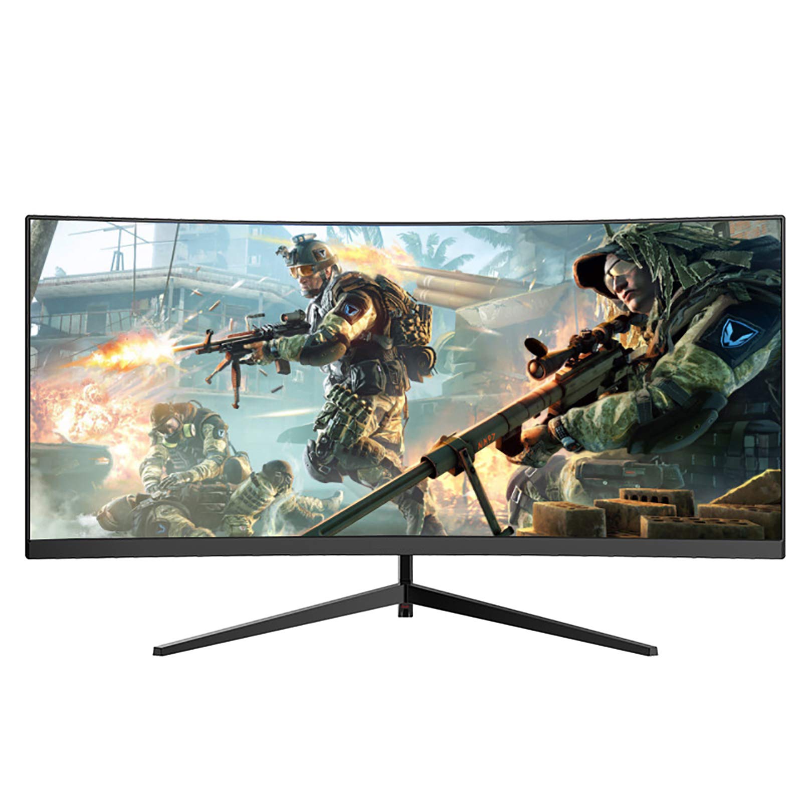 HBHHB Gaming Monitors 200HZ, 30" VA Curved Monitor, 2K 25601080, 21:9, Frameless, FPS/RTS Game Mode,