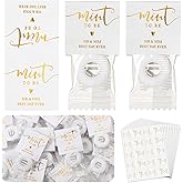 Marspark 200 Pcs Wedding Mint to Be Sticker Label for Mint, White, Ordinary | Engagement Party Favors, Bridal Shower Labels, Thank You Tags for Wedding Guests, Kraft Paper Bulk, Party Decoration Supplies