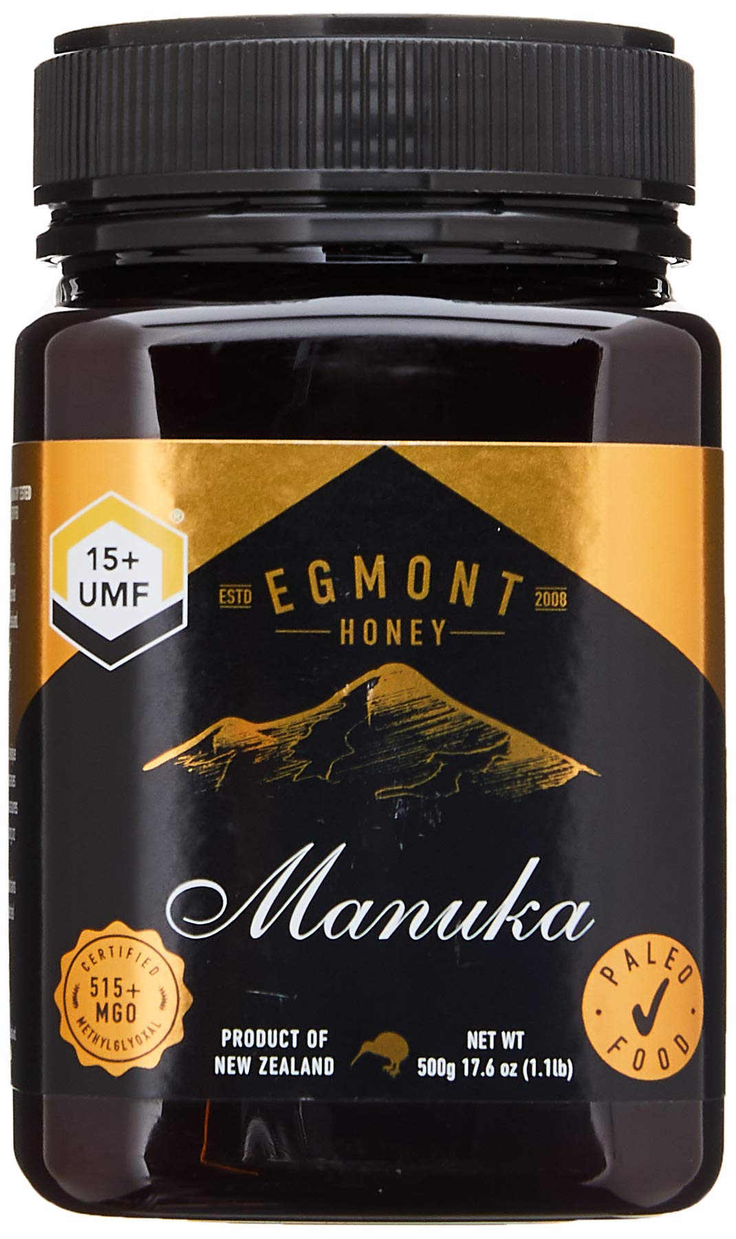 Egmont Manuka Honey UMF 15+ 500g (17.6oz) 100 Pure New Zealand Manuka