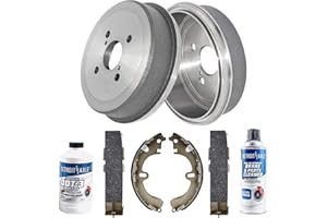 Detroit Axle - Rear Brake Kit for 1993-2002 Toyota Corolla 1993-1997 Geo Prizm 1998-2002 Chevrolet Prizm 1999 2000 2001 Brake Shoes Brake Drums Replacement