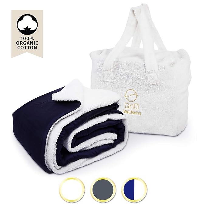 Amazon.com: GnO Premium Weighted Blanket for Adults & BambooWool Duvet