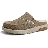 UPIShi Men's Arch Support Orthopedic Plantar Fasciitis Relief Slippers Canvas House Indoor Outdoor Slip On Loafers Non-Slip Casual Shoes