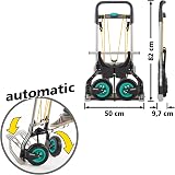 Wolfcraft TS 850 Offroad Folding Hand Truck 100kg Load Telescopic Handle view 9