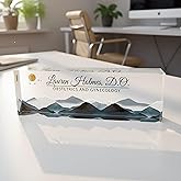 Personalized Acrylic Desk Plaque, Customizable Acrylic Name Plate Block, Executive Desk Name Sign, Social Worker Name Sign