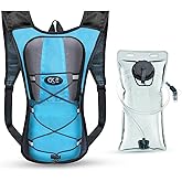 Hydration Backpack Hydration Pack Water Backpack with 2L(70-Ounce) Hydration Bladder for Men Women Kids for Running Hiking Biking Climbing