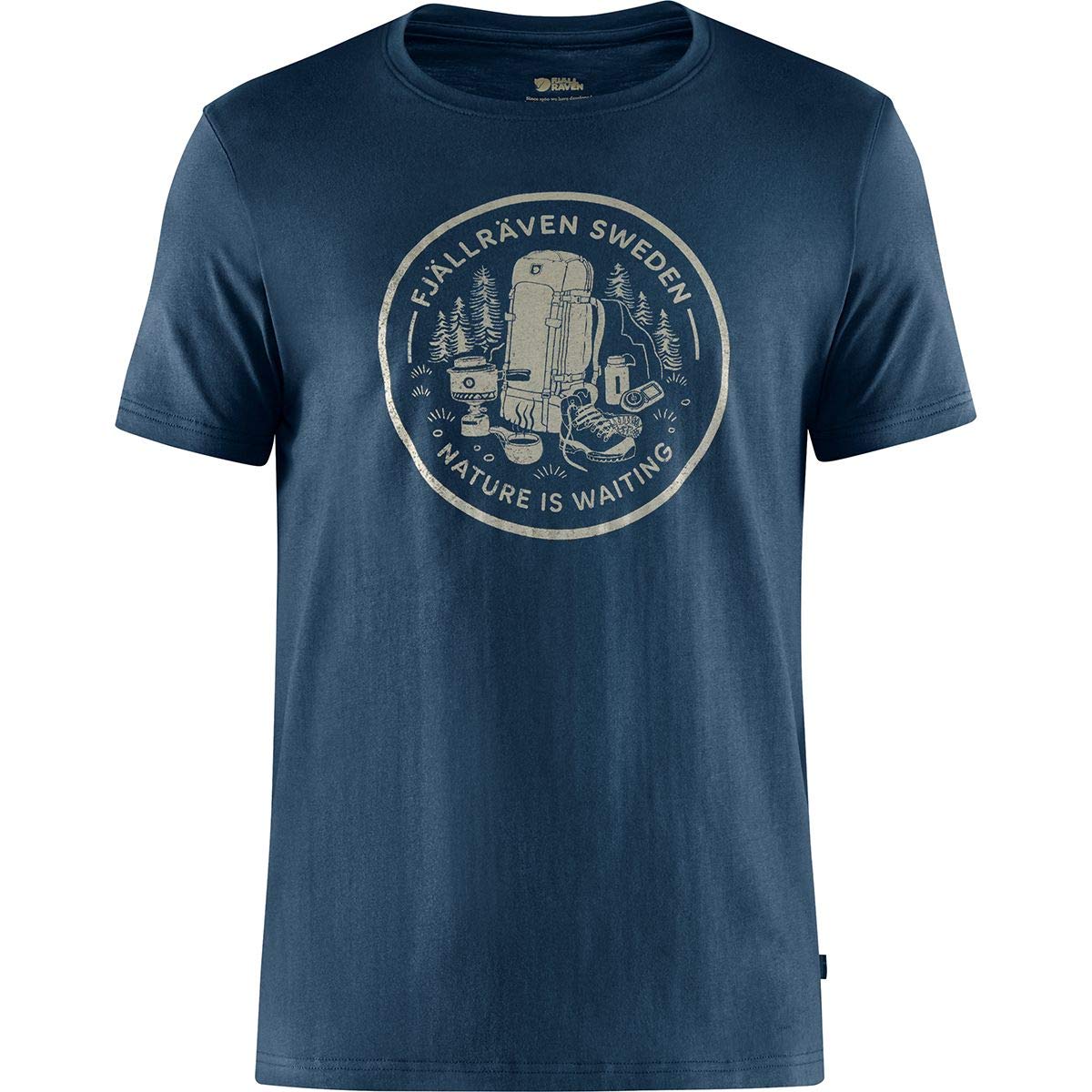 FJALLRAVEN F87312-560 Fikapaus T-Shirt M Navy L