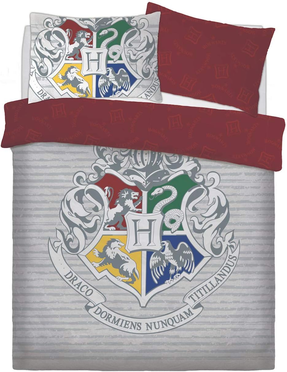 LnB Kids 3D Harry Potter Witchcraft Wizardy Duvet Covers Quilt Cover Bedding Set (Double, Multi)