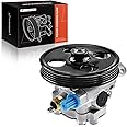A-Premium Power Steering Pump, with Pulley, Compatible with Ford Fusion 2010-2012, Edge 2007-2010 & Lincoln MKZ 2007-2012, MKX 2007-2010, 3.5L, Replace # 63178N, 8T433A696AA