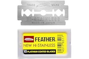 Feather Double Edge Safety Razor Blades 10 Count