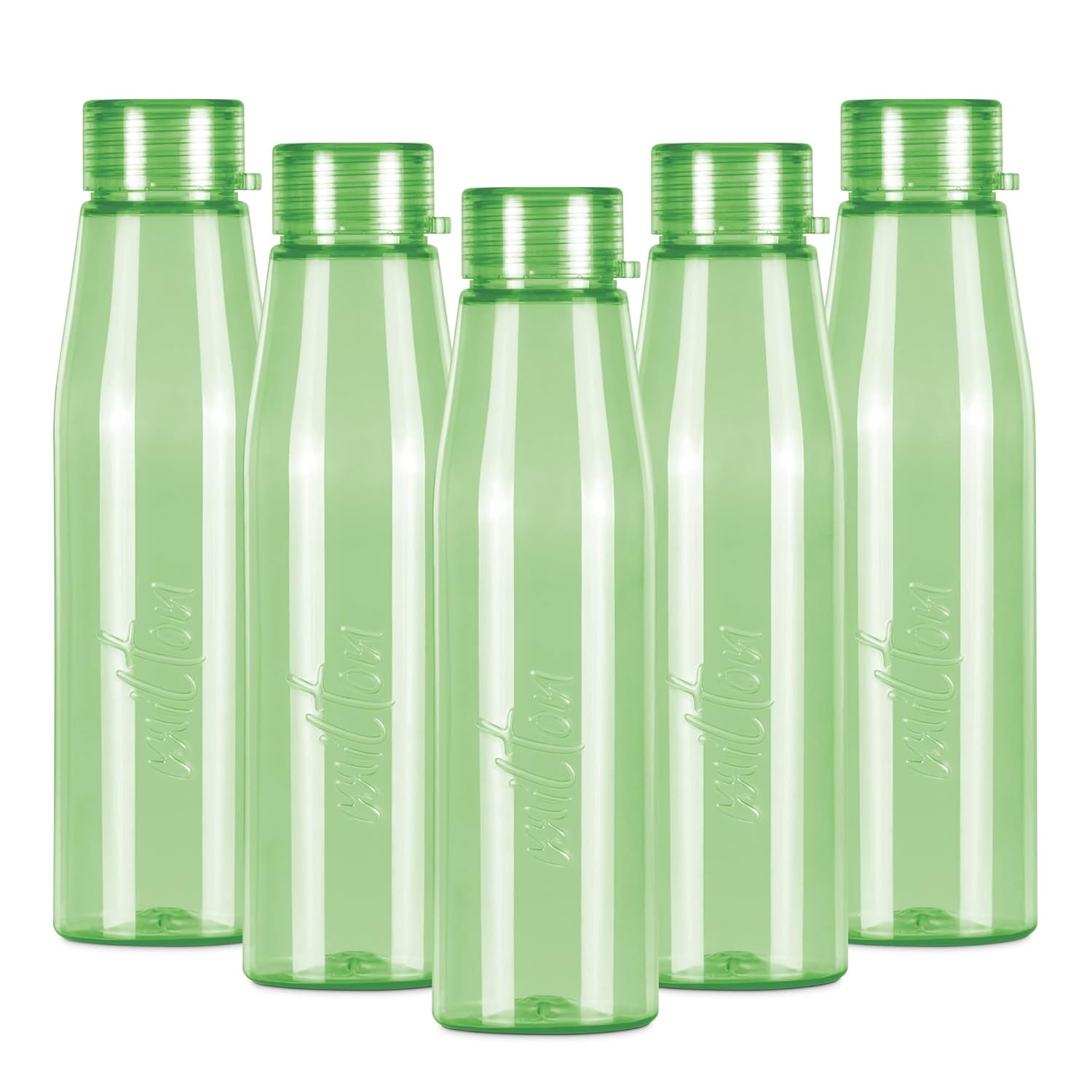 Milton Ripple 1000 Pet Bottle, 946 ml, Set of 5, Green Amazon.in