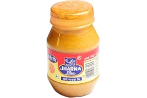 JHARNA GHEE Jharna Pure Ghee 100g (3.6 Ounce) Premium Quality Original Grass-Fed Clarified Butter, Farmed With Organic Cow Milk, Contains No Artificial Color, Natural and Flavorful aromatic delight from the Iconic brand of India