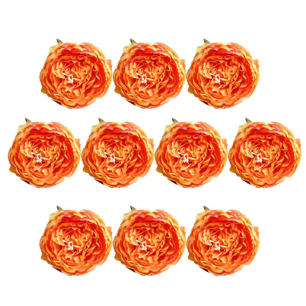 Buy 10 Pieces 5cm Silk Peony Flower Head Artificial Flowers For