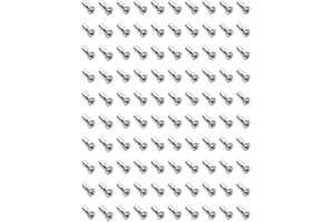 Ruimou 100Pcs Bicycle Spoke Nipples, for Bicycles, Mountain Bikes, Electric Vehicles, Motorcycles, Mountain Road Bikes Inner 