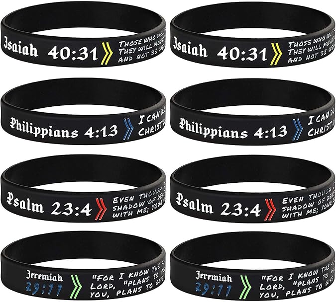 Finrezio 8 Pcs Bracelets Silicone pour Hommes Femmes ...
