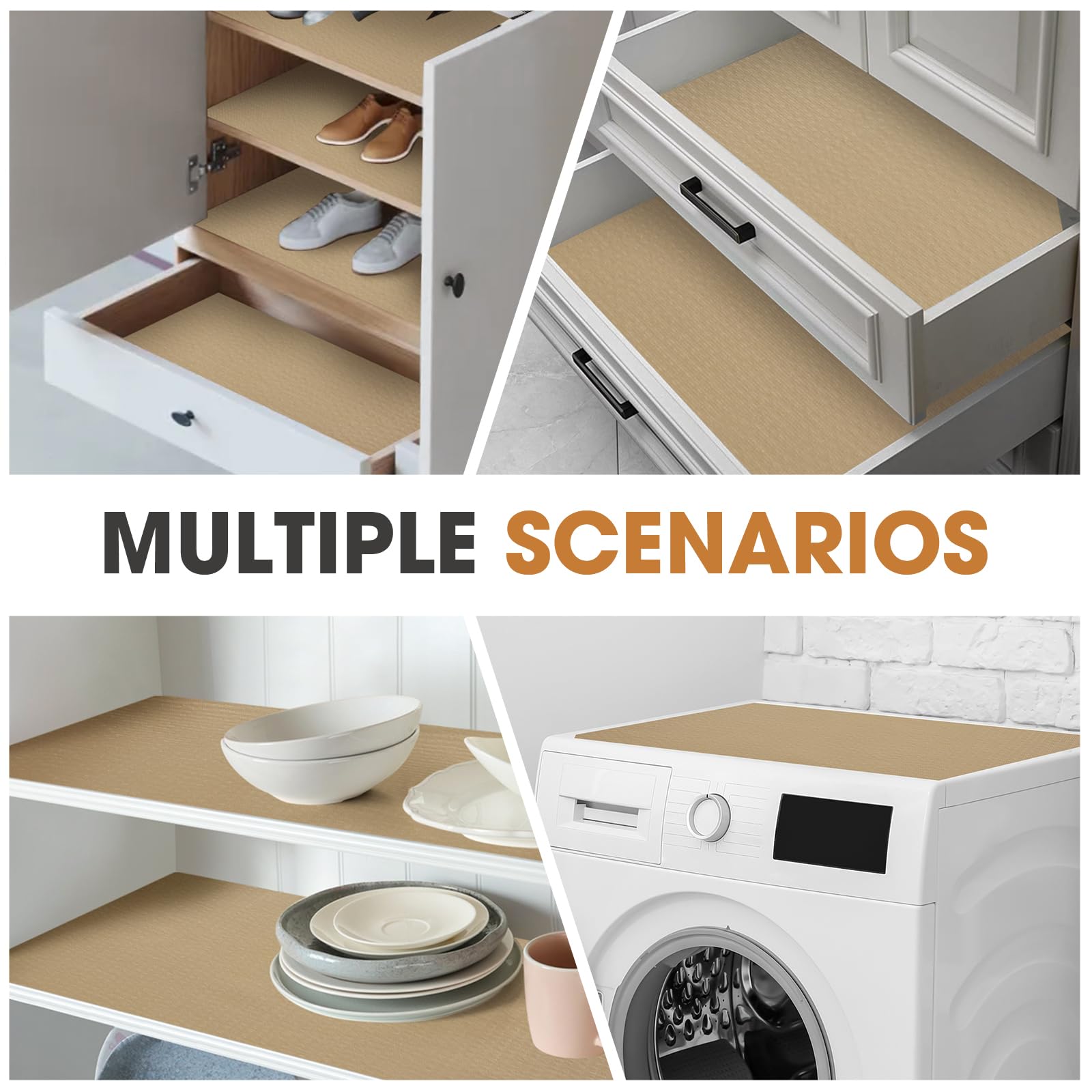 ALIUNI Drawer and Shelf Liner, Non-Slip Kitchen