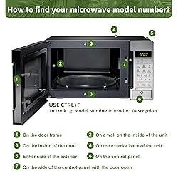 Gemroom 12.6" microwave turntable plate replacement