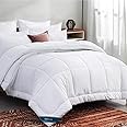 Bedsure Queen Comforter Duvet Insert White - Quilted Bedding Comforters for Queen Bed,All Season Down Alternative Comforter Q