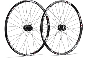 BUCKLOS MTB Wheelset 26" 27.5" 29" Quick Release Disc Brake 32H Mountain Bike Wheels, High Strength Aluminum Alloy Rim Black Bike Wheel, Suitable 8-10 Speed Cassette Mountain Bike Wheelset