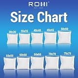 Rohi Hypoallergenic Cushion Inserts 40x40 cm Square Cushion Pad view 6