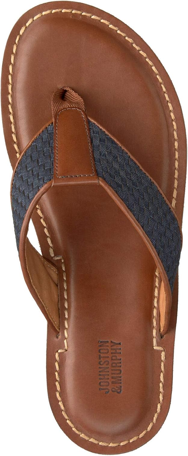johnston and murphy mens flip flops