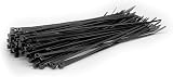 Glengor Black Cable Ties 100 Pack 200mm x 2.5mm Heavy Duty Zip Ties for Home view 4