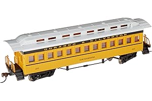 Bachmann 1860-1880 Passenger Car-Coach-Durango & Silverton #257" Shenandoah (Yellow Hobby Train, Prototypical Yellow