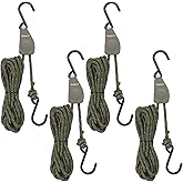 Ayaport Kayak Rope Tie Down 14ft Olive Drab Ratchet Straps Bow and Stern Ratcheting Tie Downs Rope Hanger Kayak and Canoe Accessories