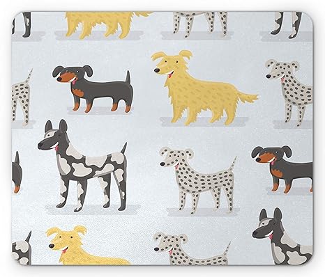 Amazon Com Kids Mouse Pad Cute Dogs Dalmatian Yorkshire Terrier