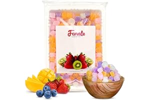 Fanale Mini Mochi Sweet Rice Cake - Rainbow Mixed Color Snack for Frozen Yogurt Toppings/Ice Cream Toppings/Shaved Ice Toppings 300g | 10.6oz | 0.7lb MOC006