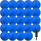 Yunsailing 24 Pack Dodgeballs Bulk 6 Inch Operation Christmas Playground Balls Rubber Bouncy Inflatable Kickball with Pump for Kids Adult Outdoor Handball Game Christian Donation Gift (Blue)