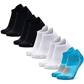 DANISH ENDURANCE 5 Pack Low-Cut Athletic Socks, Moisture Wicking, Men & Women