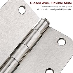 100 Pack Interior Door Hinges Brushed Nickel 3.5