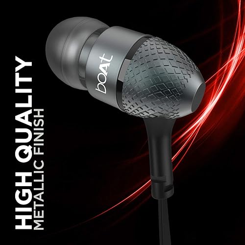 Bass Heads Super Extra Bass BoAt BassHeads 225 In-Ear Super Extra Bass  Headphones With One