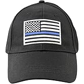 Treasure Gurus Thin Blue Line Baseball Cap Police Officer Lives Matter US American Flag Hat